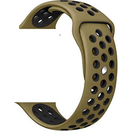 Gpack Samsung Galaxy Watch 6 uyumlu Classic 47mm Kordon Delikli Çift Renk Silikon