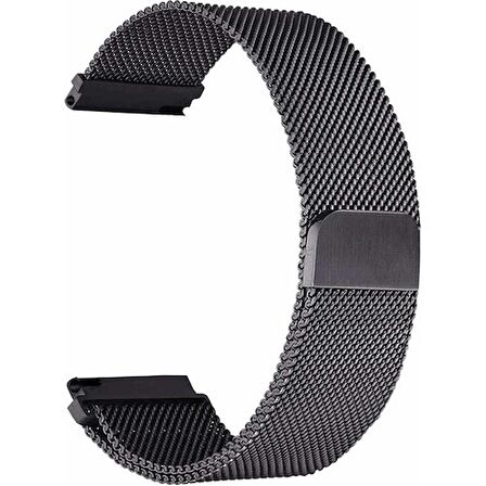 Gpack Samsung Galaxy Watch 6 uyumlu Classic 47mm Kordon Hasır Metal Örgülü Ayarlanabilir