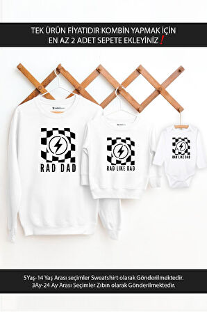 Rad Like Dad Baba Oğul Kız (TEK ÜRÜN FİYATIDIR KOMBİN YAPMAK İÇİN EN AZ 2 ADET SEPETE EKLEYİNİZ)