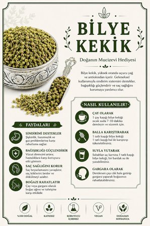 Bilye Kekik 60 Gr – Doğal Kurutulmuş Tane Kekik, Yoğun Aromalı