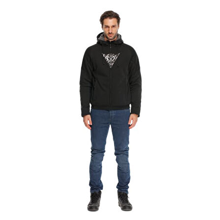 Dainese Bovısa Black White Tekstil Mont SİYAH BEYAZ