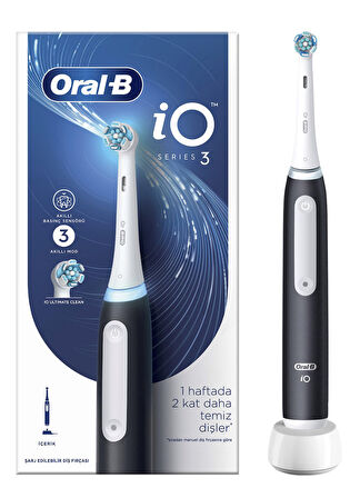 Oral-B iO 3 Şarjlı Siyah Diş Fırçası