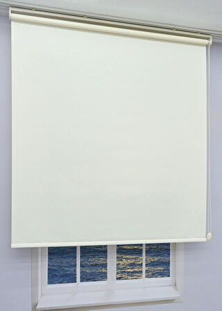 Düz Stor Perde - Mat Stor Güneşlik - Alüminyum Kasa ve Boru - Etek DİLİMSİZ/DÜZ - METAL PERDE KAPAĞI