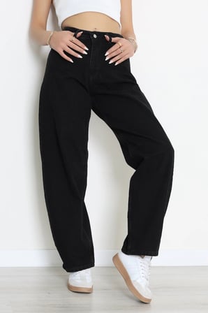 Modi Green Tokalı Baggy Kot Pantolon Siyah - 31581.1184.