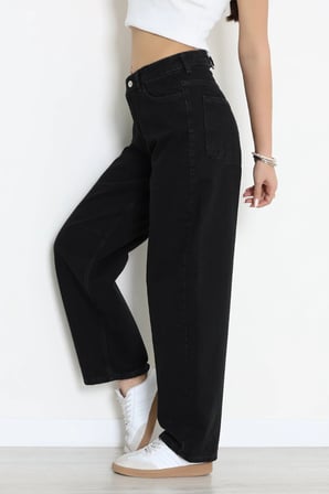 Modi Green Tokalı Baggy Kot Pantolon Siyah - 31581.1184.