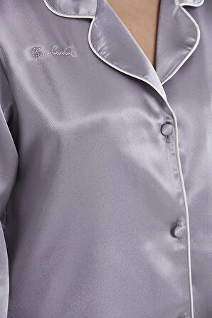 Saten Biyeli Pijama Takımı - 1200