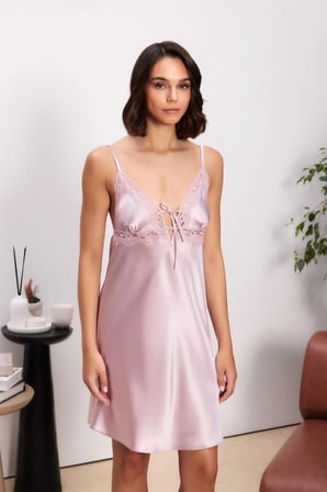 Saten Dörtlü Gelin Çeyiz Seti - 7010 Rose