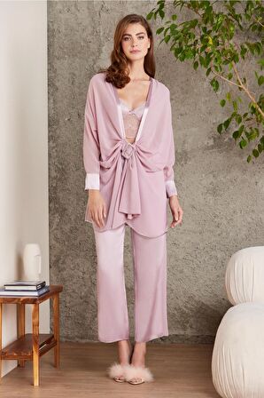 Saten Dörtlü Gelin Çeyiz Seti - 7025