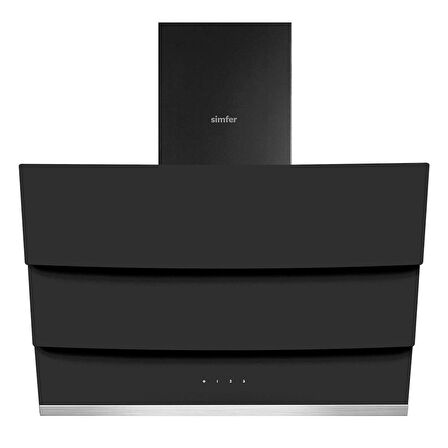 Simfer 8 Fonksiyon 60 lt Siyah Turbo Ankanstre Set ( 7327 Fırın + 3508 Ocak + 8678 Davlumbaz)
