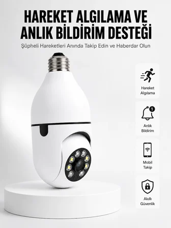 Hareket Algılamalı Kablosuz Akıllı Ev Güvenlik Kamerası Yeni Nesil