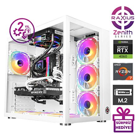 RaXius Zenith Z2 R7 4060-57X05 Ryzen7 5700X 32GB 1TBSSD RTX4060 FreeDOS Gaming Masaüstü Bilgisayar