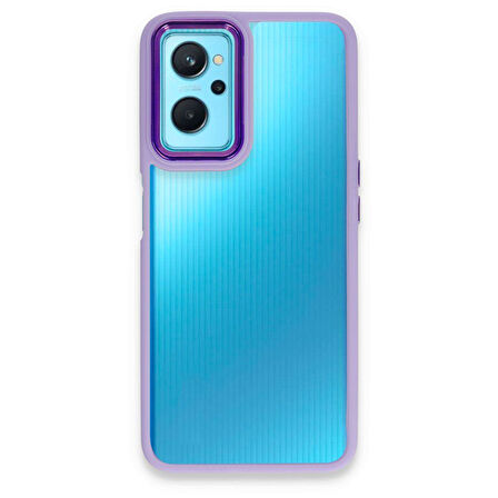 Gpack Realme 9i 4G Kılıf Flora Sert Silikon Arkası Cam Şeffaf 
