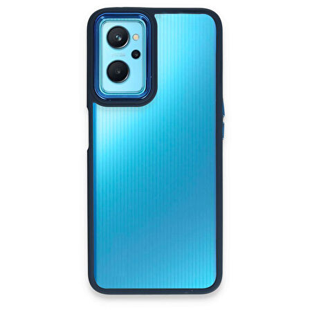 Gpack Realme 9i 4G Kılıf Flora Sert Silikon Arkası Cam Şeffaf 