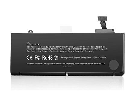 Apple A1322 MacBook Pro 13-inch Unibody Batarya Pil ( Apple Uyumludur.)