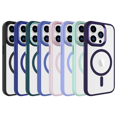 Gpack Apple iPhone 15 Pro Max Kılıf Wireless Şarj Özellikli Buttom Magsafe Silikon Kapak