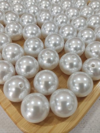 Lüks İnci 20 mm 50 gr (12 Adet)  Beyaz