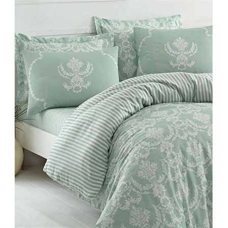 Reyo Ev & Ev Home Çift Kişilik Kolay Ütülenir Nevresim Takımı Pure Suyeşili Ep-010200