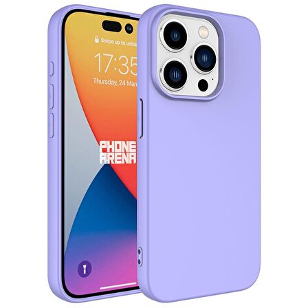 Gpack Apple iPhone 15 Pro Kılıf Mara Lansman Silikon Mat Soft İçi Süet