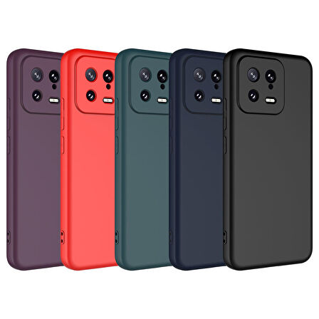 Gpack Xiaomi Mi 13 Kılıf Mara Lansman Silikon Mat Soft İçi Kadife