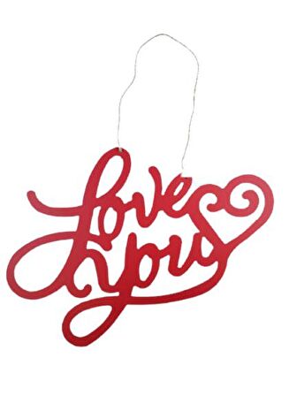 LOVE YOU ASMA SÜS KIRMIZI