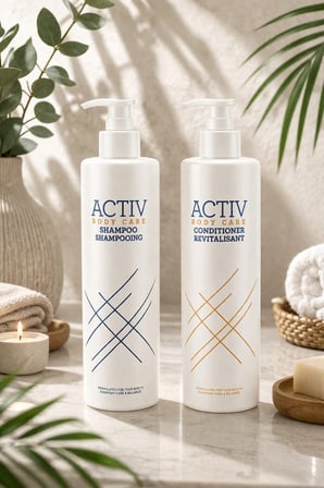 ACTIV BODY CARE Şampuan 360 ml + Saç Kremi Seti 360 ml - Günlük Bakım & Nem Dengeleyici