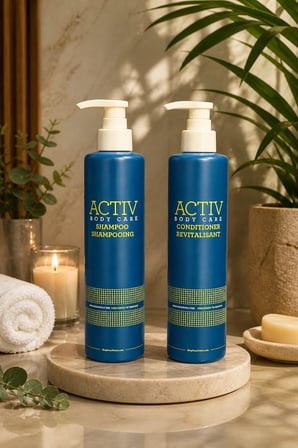 Activ Body Care Mavi Ambalajlı 2 li Nemlendirici Canlandırıcı Saç Bakım Seti – Şampuan+Saç Kremi 360 ml