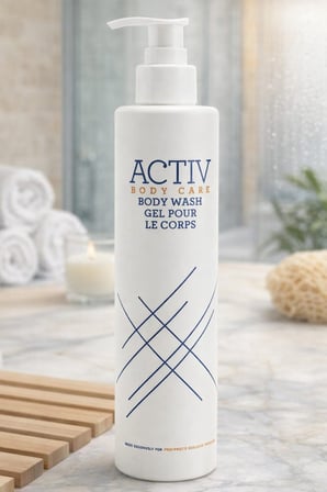 ACTIV Body Care 4'lü Bakım Seti 360 ml – Şampuan + Saç Kremi + Duş Jeli + Sıvı El Sabunu