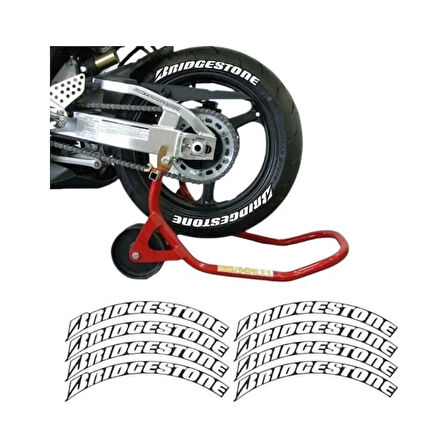 Gogo Lastik Yanak Yazısı 3D Beyaz BRIDGESTONE
