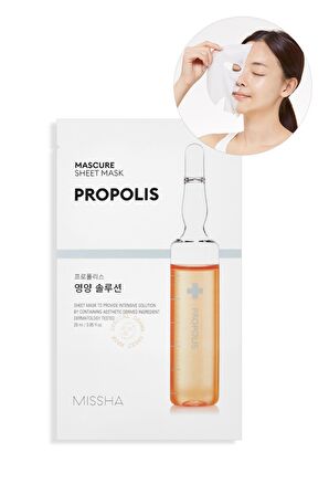 Yoğun Besleyici Propolis İçerikli Yaprak Maske (1ad) Mascure Nutrition Solution Sheet Mask