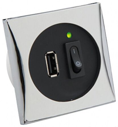 Frilight USB port. Giriş 12-24V, Çıkış 5V/1A.