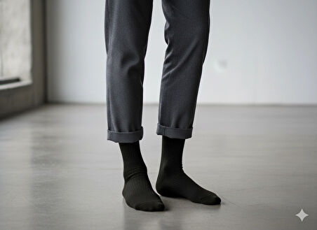 4 adet Siyah Kadın Termal Çorap