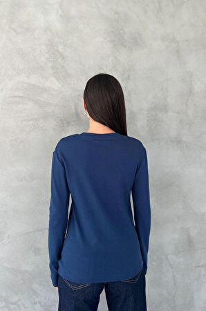 VİSKON BİSİKLET YAKA BLUZ