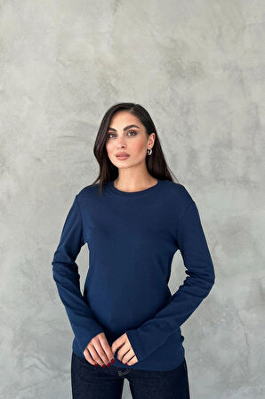 VİSKON BİSİKLET YAKA BLUZ