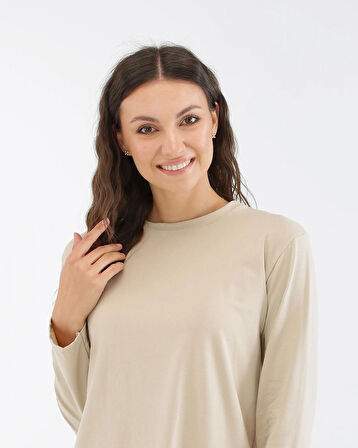 VİSKON BİSİKLET YAKA BLUZ