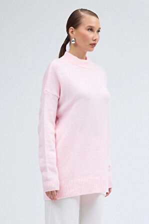 TRİKO KAZAK GRİ&PEMBE&KAHVE&EKRU