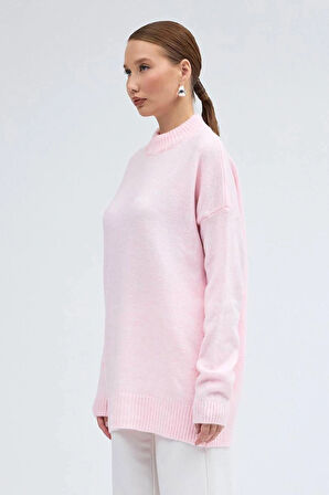 TRİKO KAZAK GRİ&PEMBE&KAHVE&EKRU