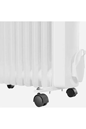 Voltomat Termostatlı 1500 W 7 Dilim Yağlı Radyatör Beyaz ısıtıcı