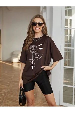 Unisex Milano Baskılı Tasarım Tshirt