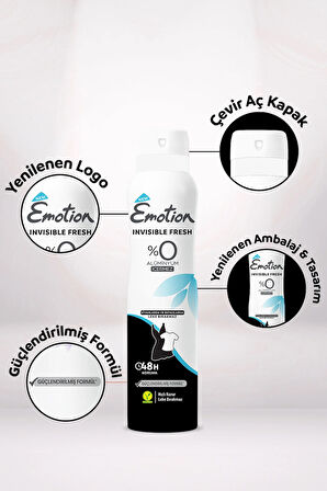 Invisible Fresh Black & White Deodorant 6x150ml