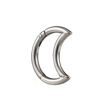 Ay Kilitli Çelik Halka Piercing