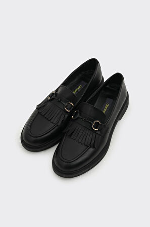 Günlük Hakiki Deri Kadın Tokalı Casual Ayakkabı