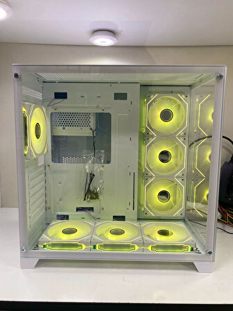 DAGMOR SEAVİEW PRO WHİTE GAMİNG ARGB X7 FAN BÜYÜK AKVARYUM KASA