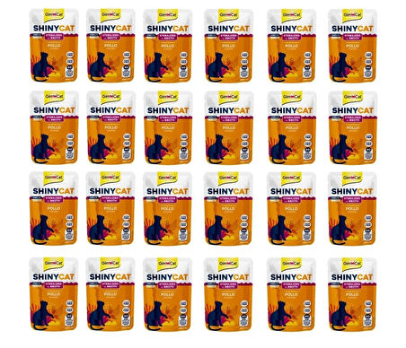 Gimcat Shinycat Pouch Tavuklu Kısırlaştırılmış Kedi Yaş Mama 70 Gr. X 24 Adet