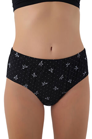 Fiyonk Desenli %100 Pamuk Yüksek Bel Külot – Şıklık ve Doğallık!