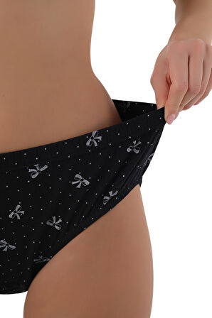 Fiyonk Desenli %100 Pamuk Yüksek Bel Külot – Şıklık ve Doğallık!