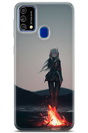 Samsung Galaxy M21s uyumlu Girls 23 UV Lans Ateş ve Genç Kadın