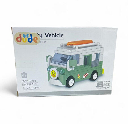 111 Parça Minibüs  Lego Seti  6555