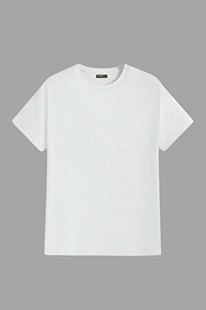 Erkek %100 Pamuk Slim Fit Dar Kesim Bisiklet Yaka BasicTişört BASIC-TSHIRT