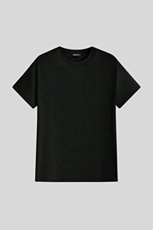 Erkek %100 Pamuk Slim Fit Dar Kesim Bisiklet Yaka BasicTişört BASIC-TSHIRT