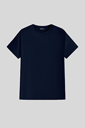 Erkek %100 Pamuk Slim Fit Dar Kesim Bisiklet Yaka BasicTişört BASIC-TSHIRT